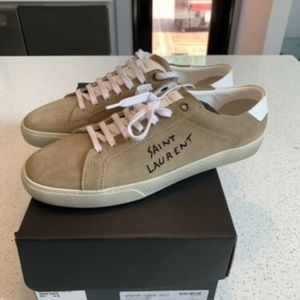 Saint Laurent Sl/06 Court Classic Suede TAN 43/10